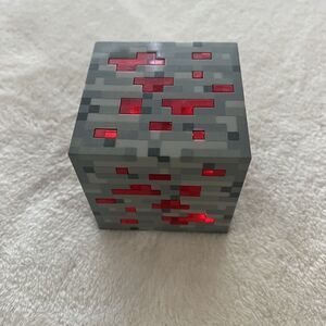 Minecraft ThinkGeek 2012 Redstone Ore Nightlight Touch Cube Light Tested Works